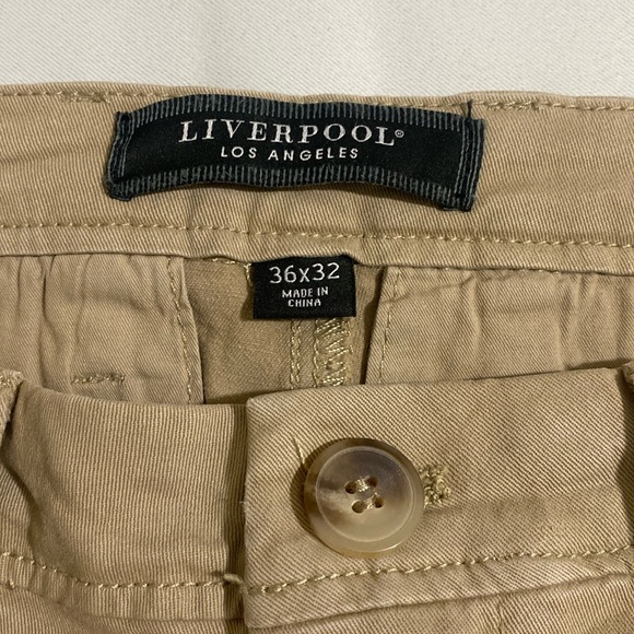 LIVERPOOL Los Angeles Men's The Chino Pant KHAKI Pants 36x32 - Picture 7 of 9